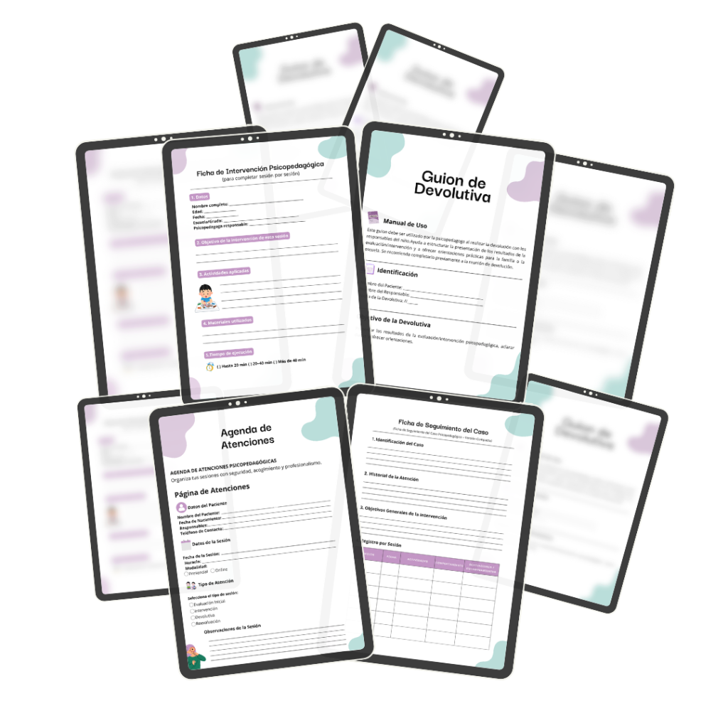 Vista tablet del material